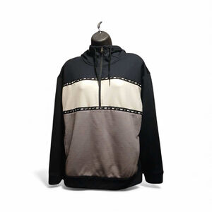 Nike Unisex Small Half-Zip Hoodie FIT DRY Colorblock Logo Trim (JC187)